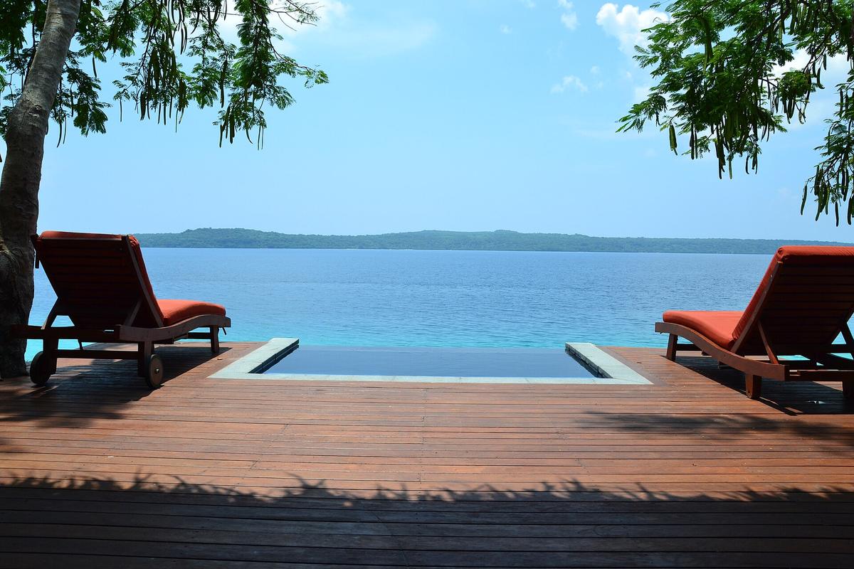 Pacific island resort villa