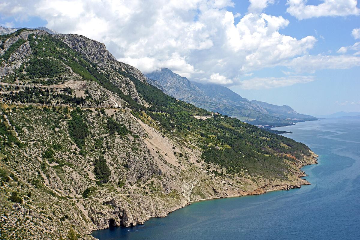 Croatian coastal hotel terrace Adriatic