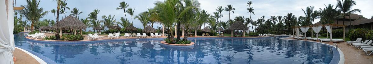 Punta Cana resort pool palms