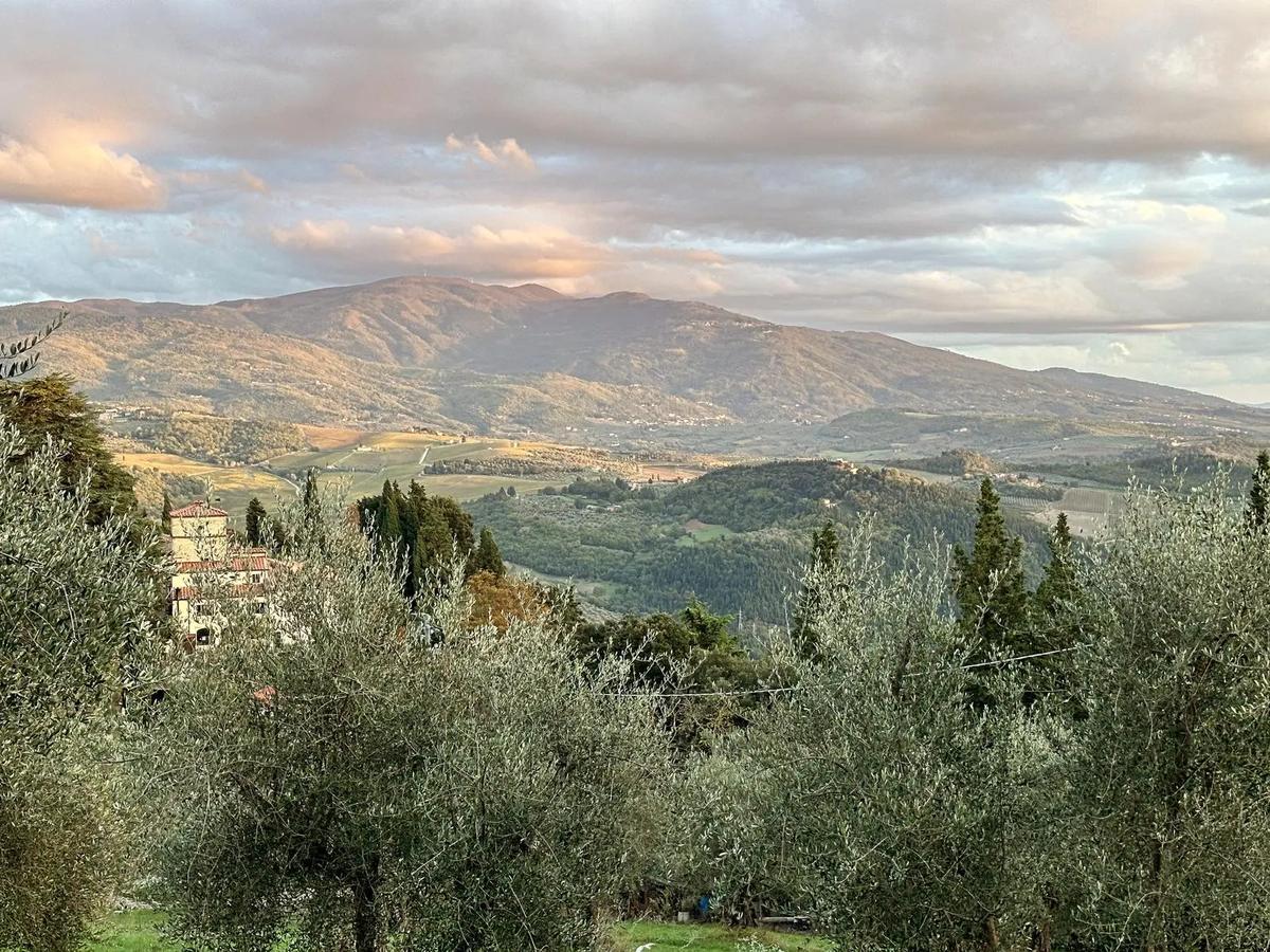 Tuscan agriturismo terrace